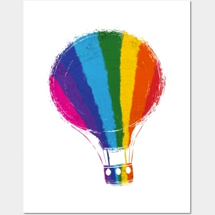 Lgbt pride flag freedom air-balloon love is love Posters and Art